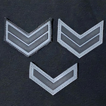 patch rubber TNI AL  PANGKAT SERDA SERTU perekat velcro