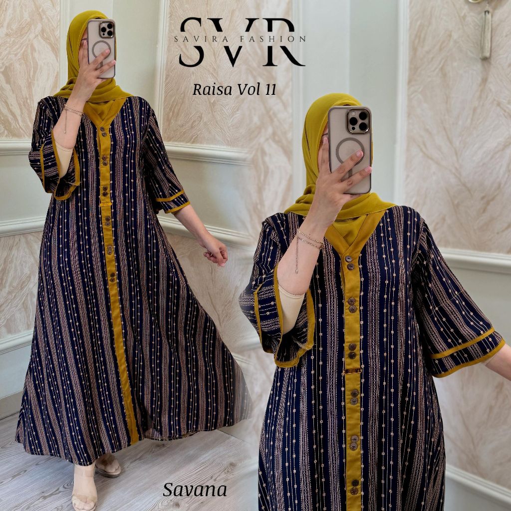 aisyahproduk | Daster arab RAISA by SVR - Midi dress cantik - Dress rayon viscose premium