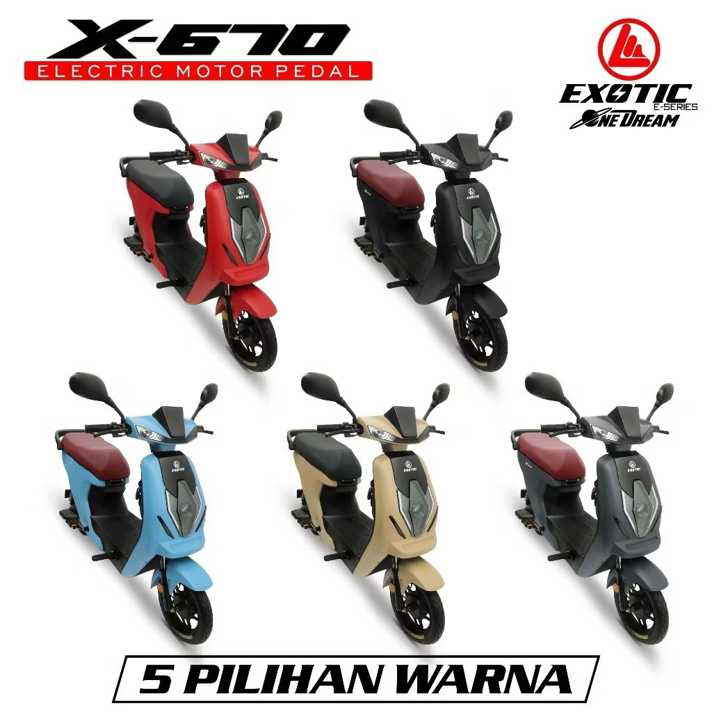 Sepeda Listrik elektrik e-bike Exotic x-670 x670 by Pacific