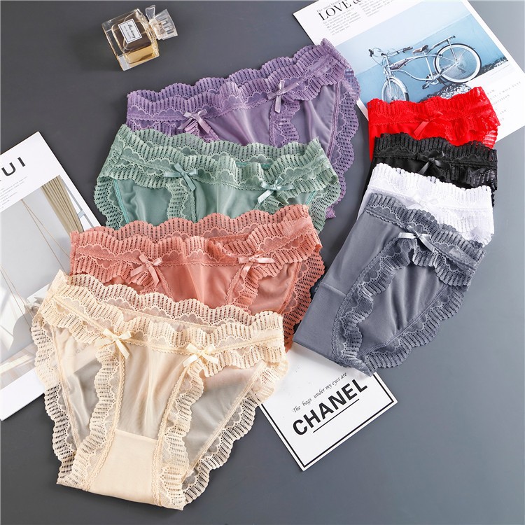 Lingerie Lace Woman Brief Celana Dalam Wanita Transparan L397