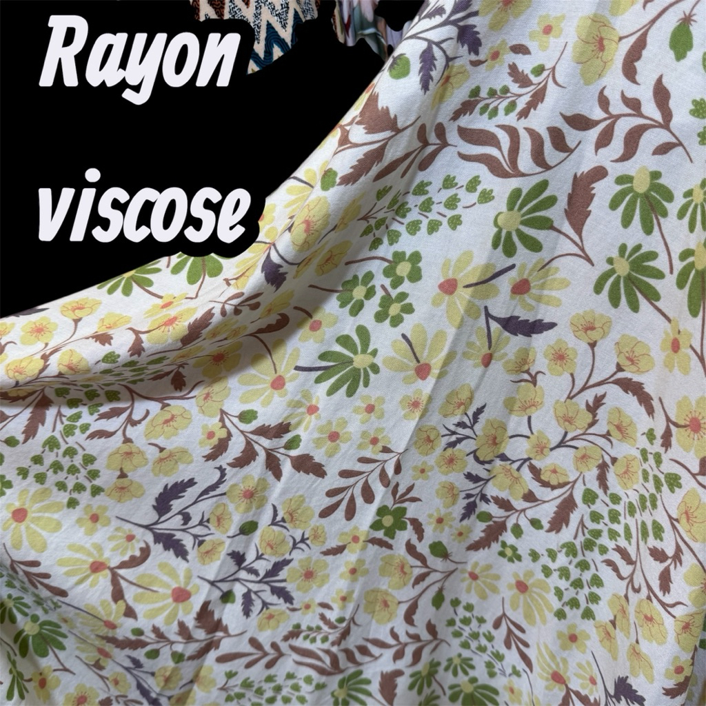 kain katun rayon viscose - rayon motif - rayon meteran