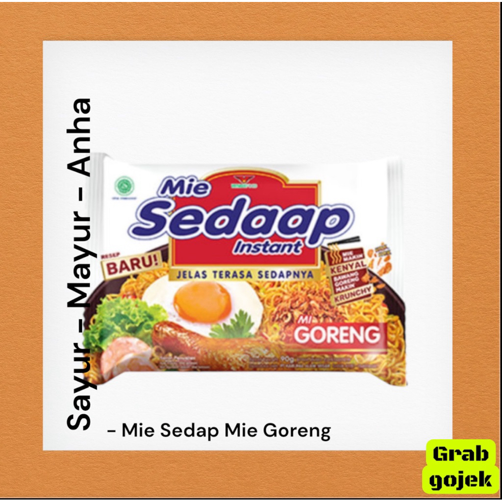 Mie Sedap Mi Goreng / Sayur Mayur Anha Makassar