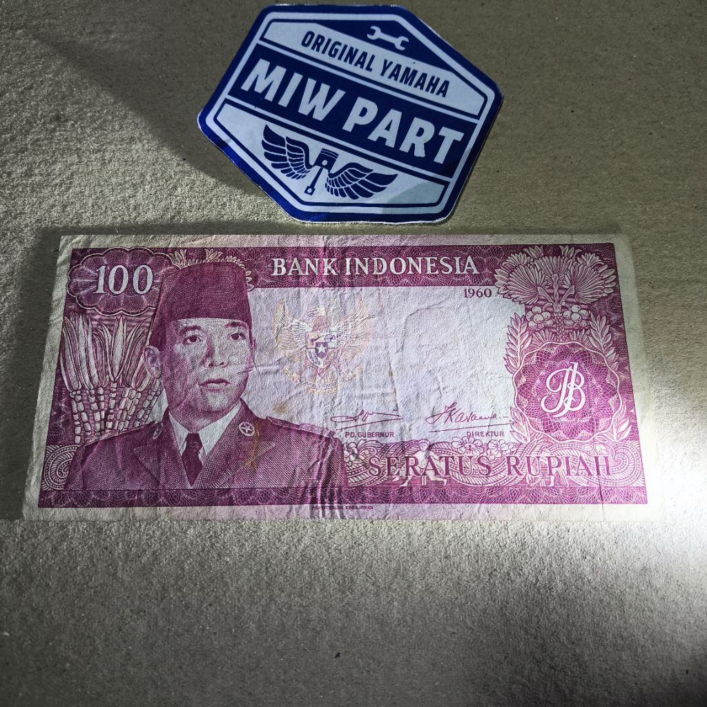 Koleksi 100 Rupiah Soekarno Tahun 1960 Original Kondisi Biasa