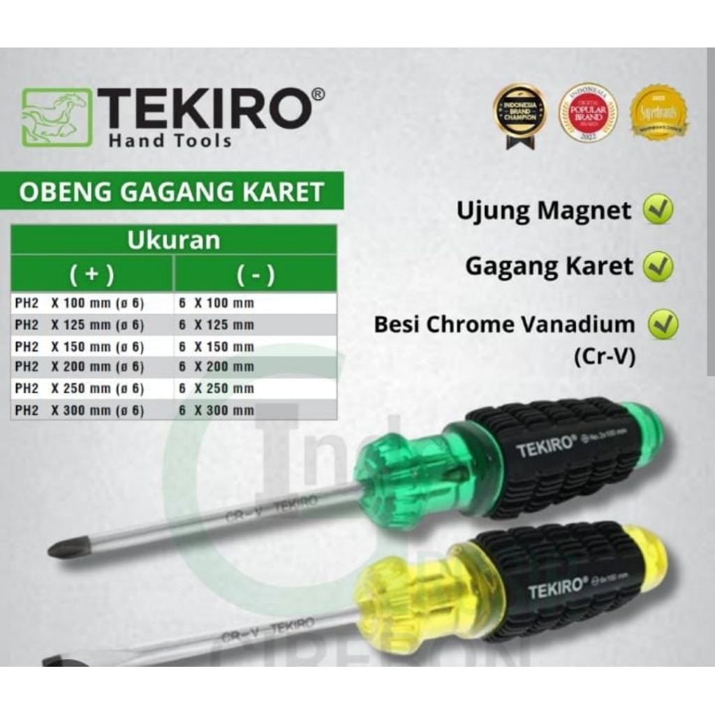 Obeng Tekiro Plus Minus Original Panjang