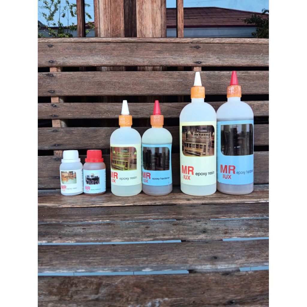 Resin epoxy MR lUX lem serbaguna lem kapal 2 komponen resin hardener set epoxy
