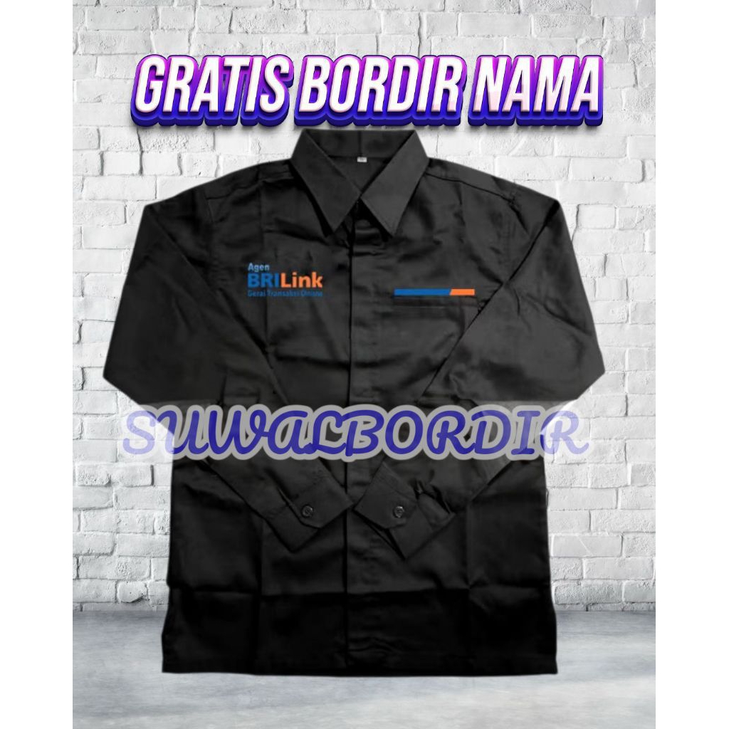 SERAGAM AGEN BRILINK KEMEJA AGEN BRILINK LENGAN PANJANG TERBARU ATASAN BAJU AGEN BRILINK