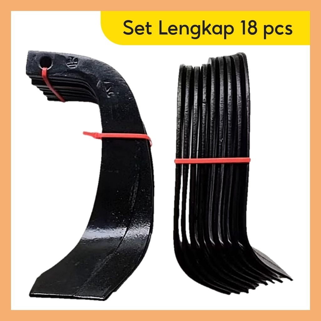 YZC PISAU ROTARI 1 SET MESIN TRAKTOR TANGAN BAJAK SAWAH