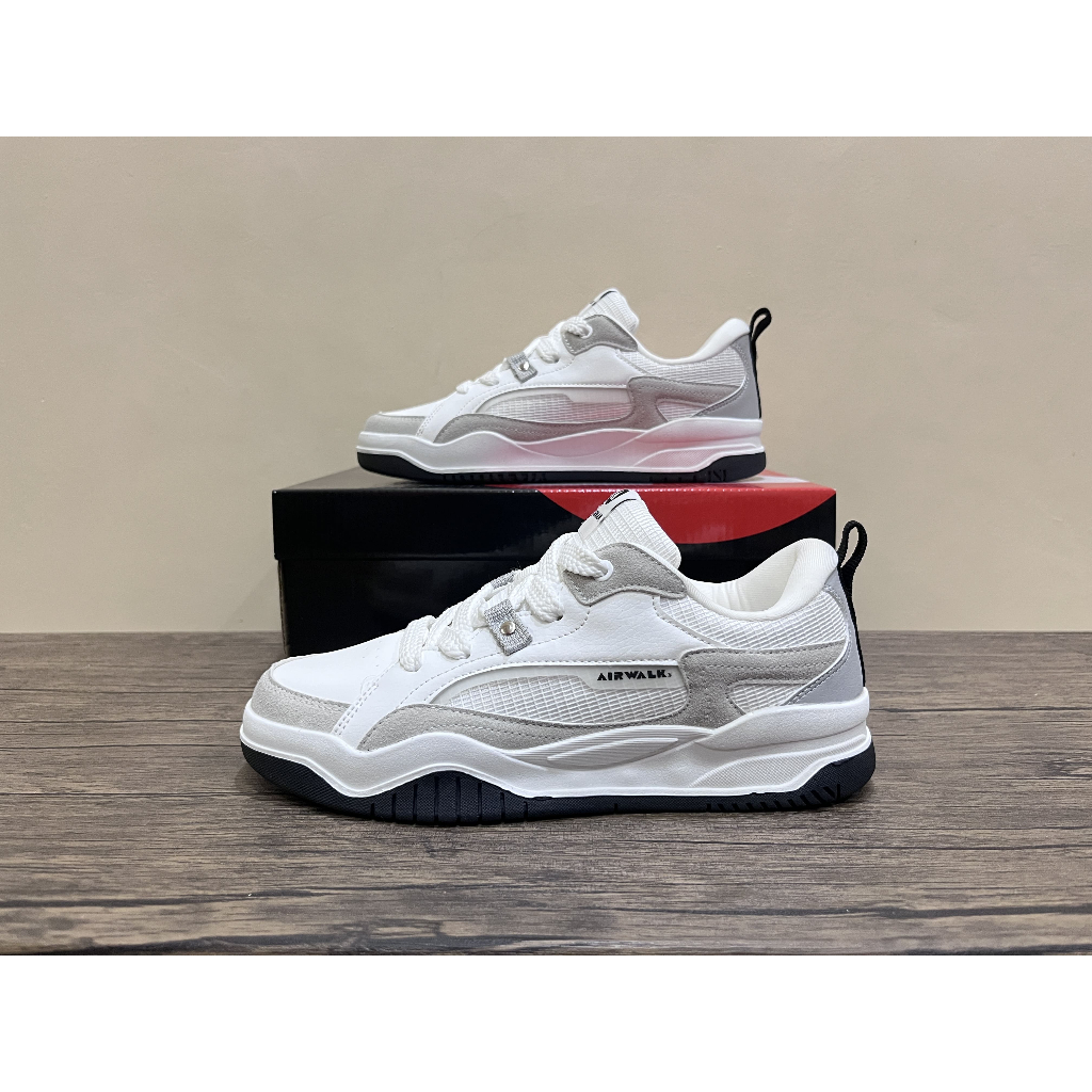 Sepatu sekolah casual sneakers Pria Airwalk Dobby Grey Original