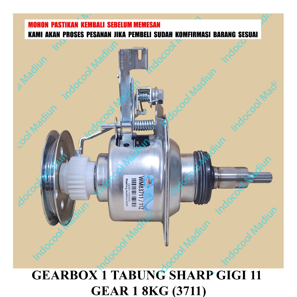 G1TS8 GIRBOX / GEARBOX MESIN CUCI 1 TABUNG SHARP G1 8KG (3711)