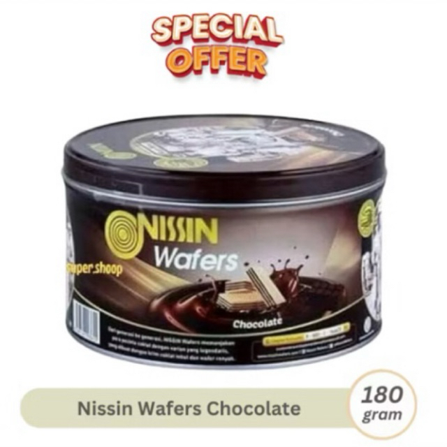 NISSIN WAFER KALENG KECIL 180gr