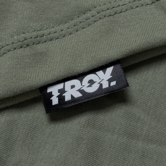 Troy Company Tshirt Sage Green Rolling Text - Kaos Lengan Pendek Kaos Hijau Sage MTD 3153