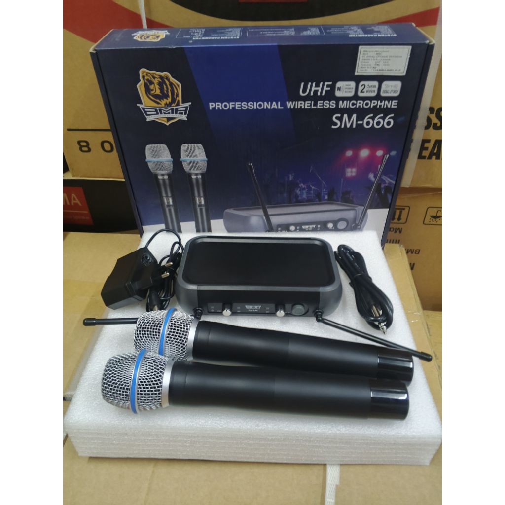 Microphone SM 666 BMA / Microphone Wireless / Mic Karaoke