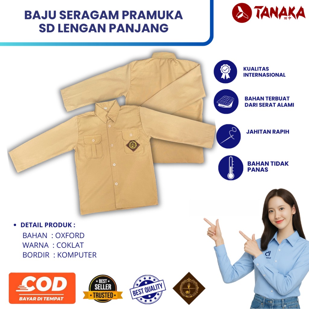 SERAGAM PRAMUKA SD | SERAGAM PRAMUKA SD LENGAN PANJANG | SERAGAM PRAMUKA SD MURAHSERAGAM PRAMUKA SD 