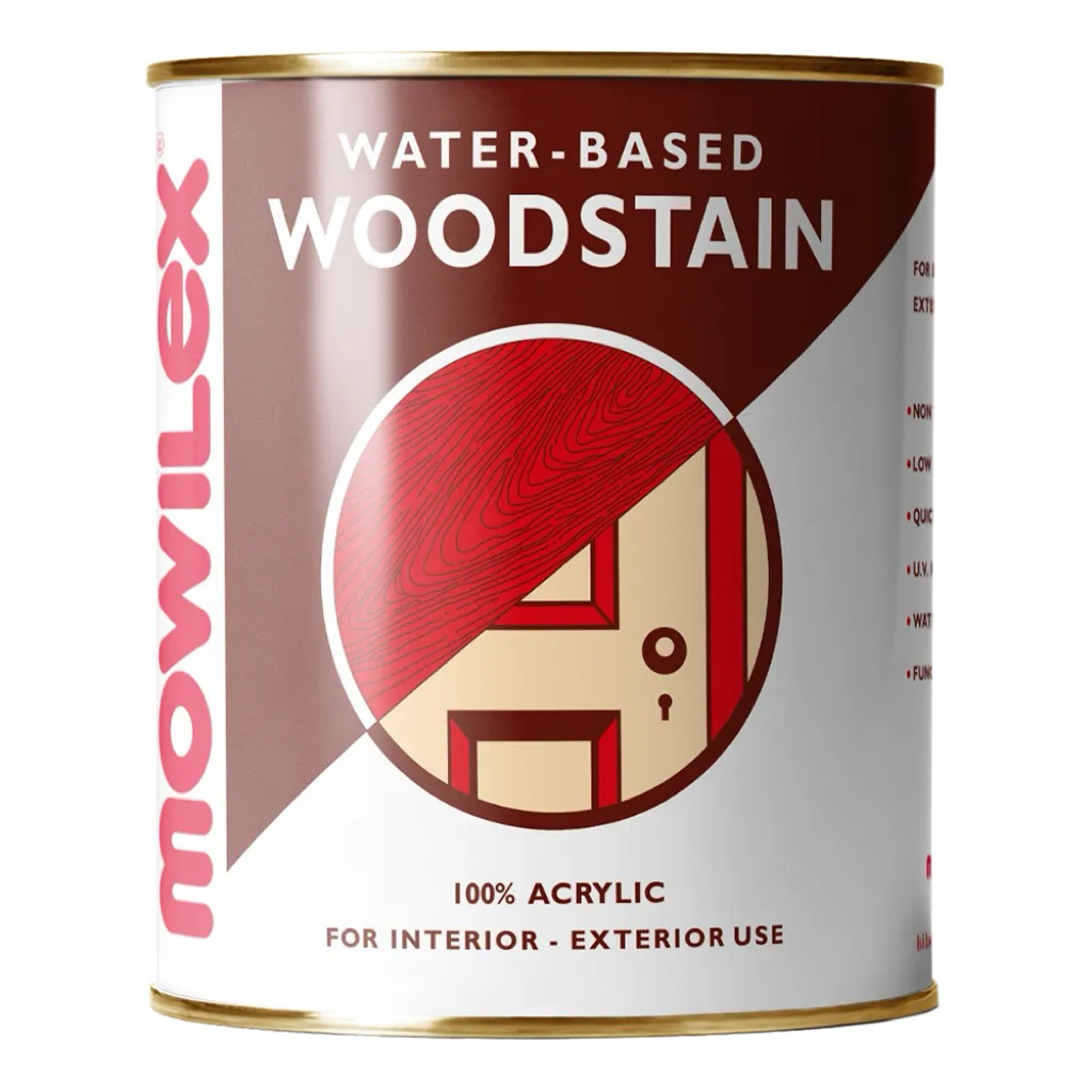 MOWILEX WOODSTAIN WATERBASED 1L || POLITUR WOODSTAIN MOWILEX CAT KAYU