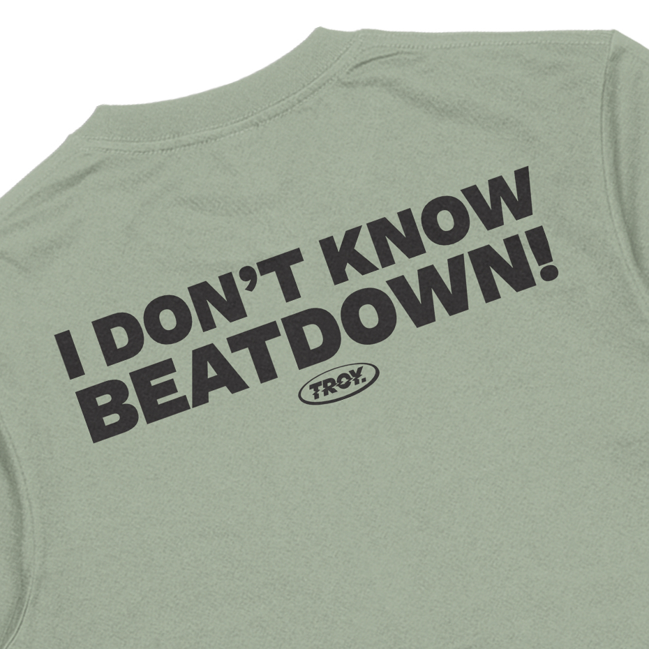 Troy Company T-shirt Sage Green Beatdown - Kaos Lengan Pendek Kaos Hijau Sage MTD 3157