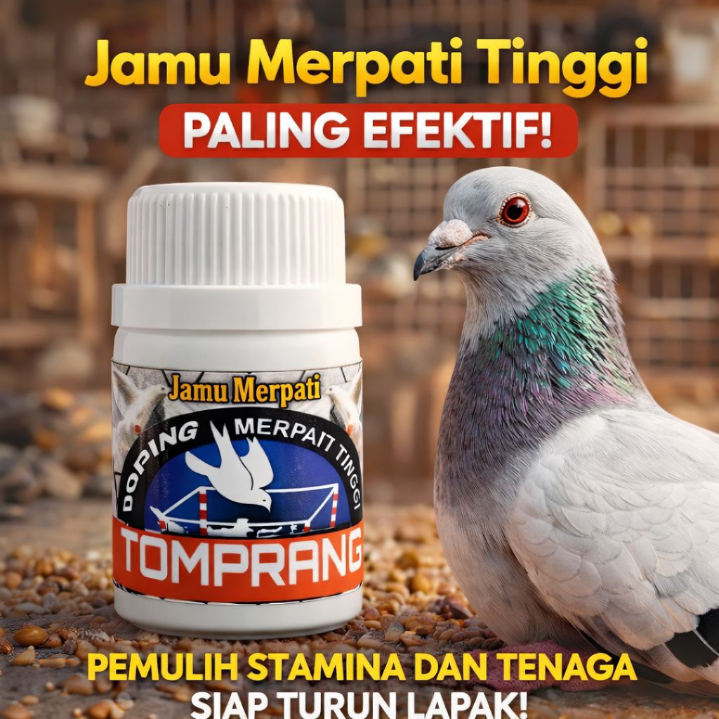 ISI 100 BUTIR JAMU MERPATI EMPAT TIANG super doping merpati tomprang tinggi kolong losdor pil extra 