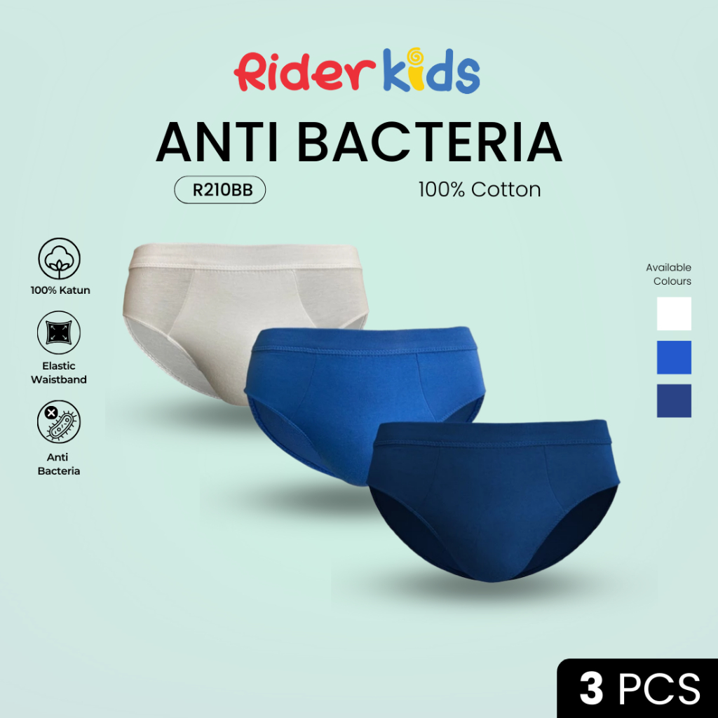 Rider Kids - Celana Dalam Anak Spandex R210BB isi 3 Pcs