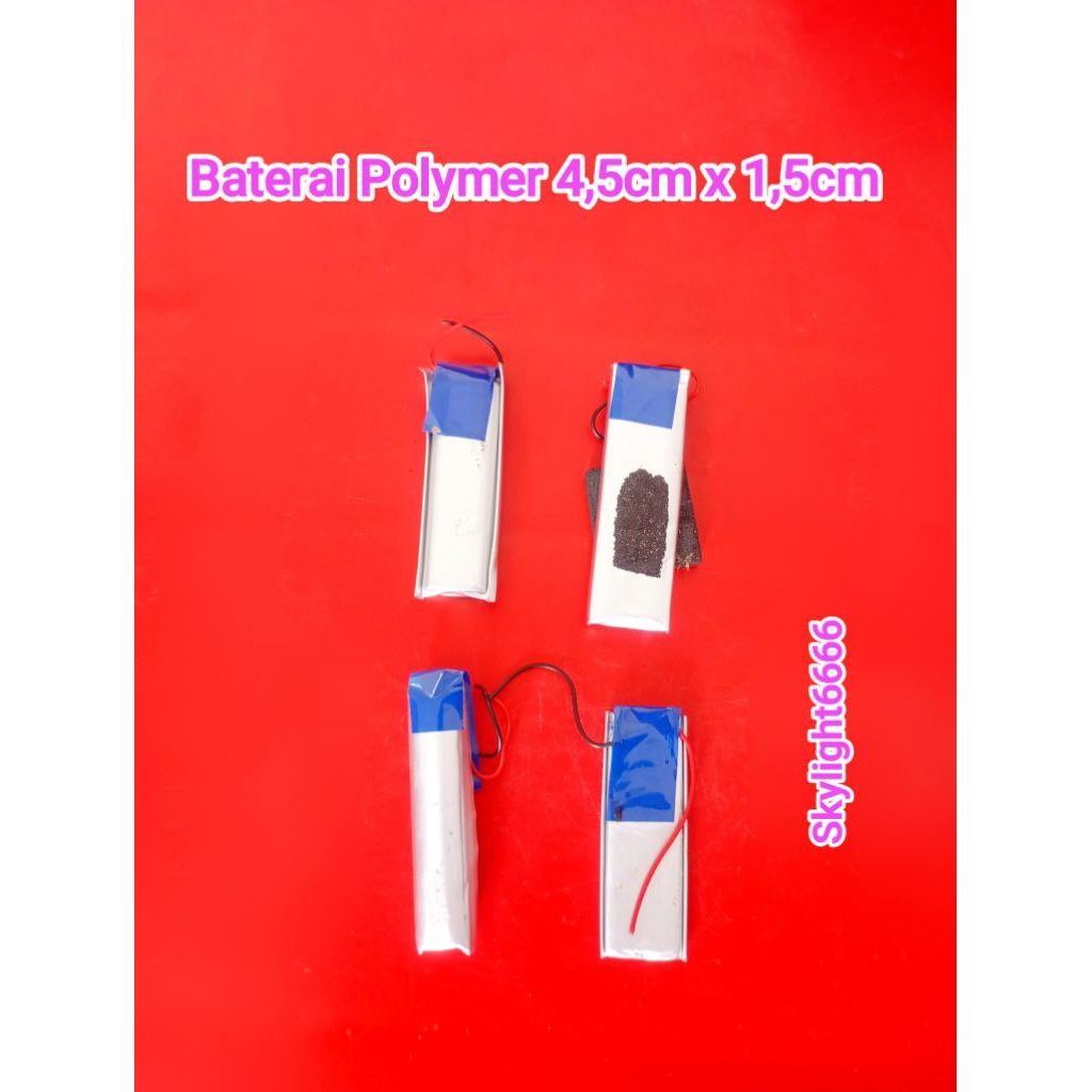 Baterai Polymer 4,5cm x 1,5cm Copotan