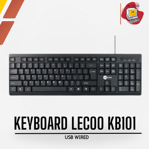 Lenovo Lecoo Wired Keyboard KB101 Black