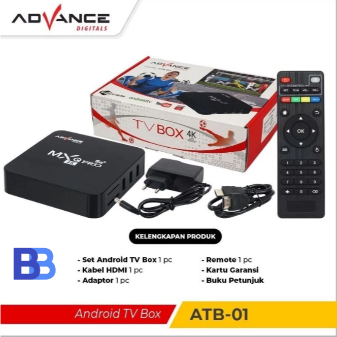 ADVANCE ANDROID TV BOX ATB-01 SMART - TV BIASA JADI SMART