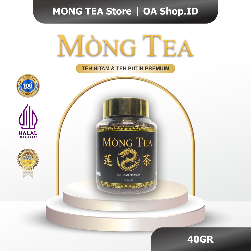 Teh Hitam Mong Tea - Teh Hitam & Putih Mong Tea Long Tea 40gr Original Produk