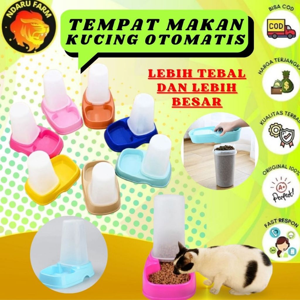 Auto Pet Feeder Tempat Makan Minum Kucing Dispenser Auto Pet Feeder Otomatis