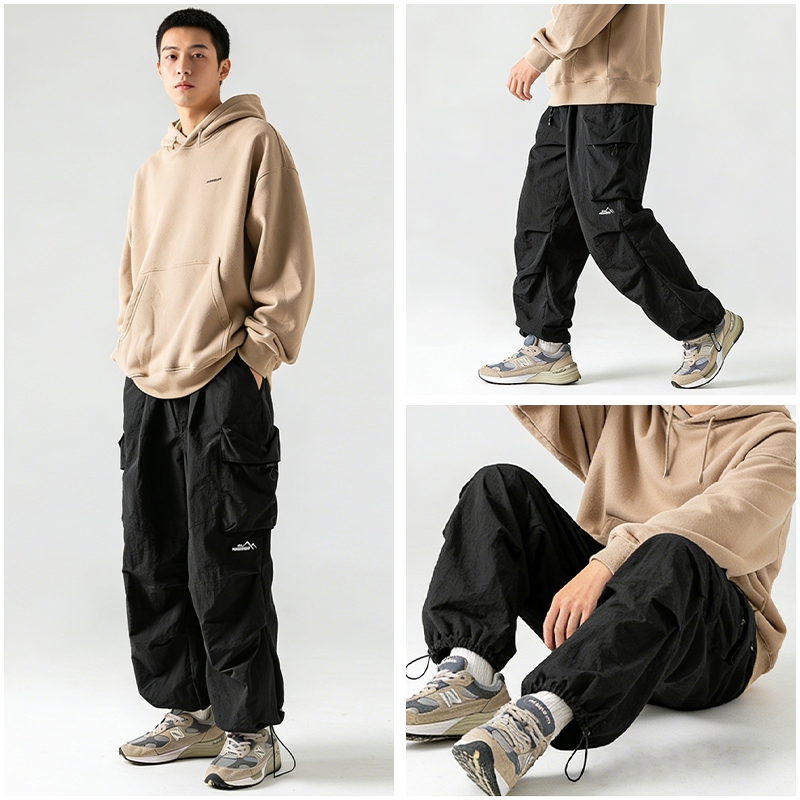 COD Celana Cargo Pria Oversize Bahan keren Wide Leg Pants Korean Style Celana Cargo oversize cargo p