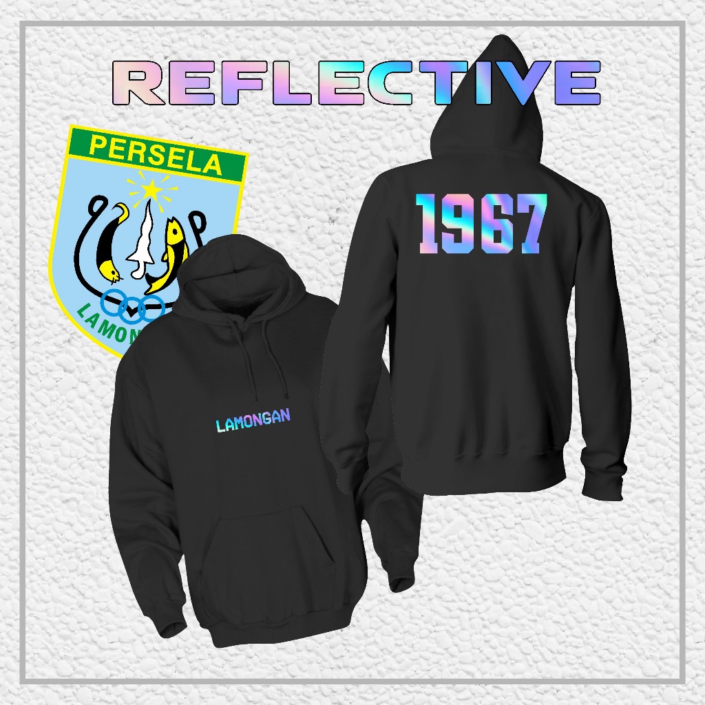 Hoodie Jaket PERSELA Lamongan "Lamongan Reflektif" // Jaket Supporter / Hooligans