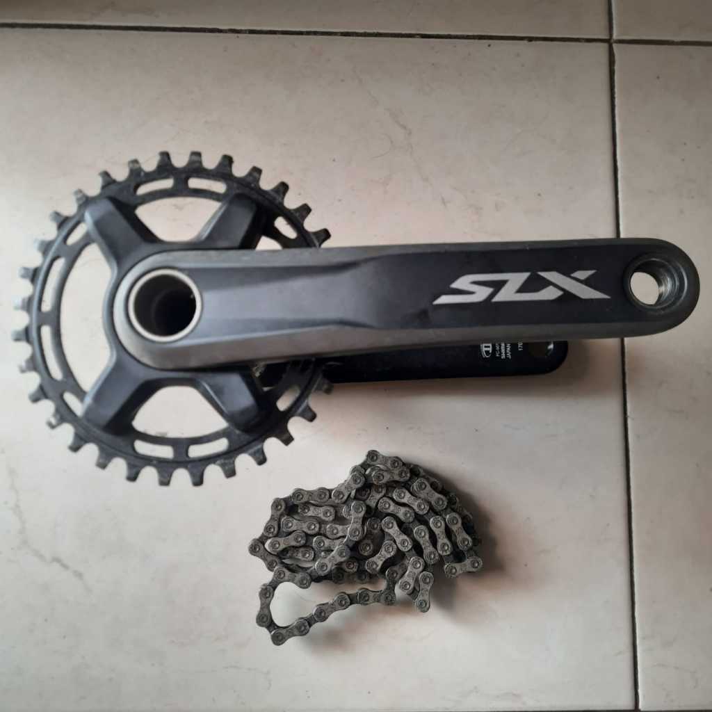 Crank Shimano SLX + Bonus Rantai
