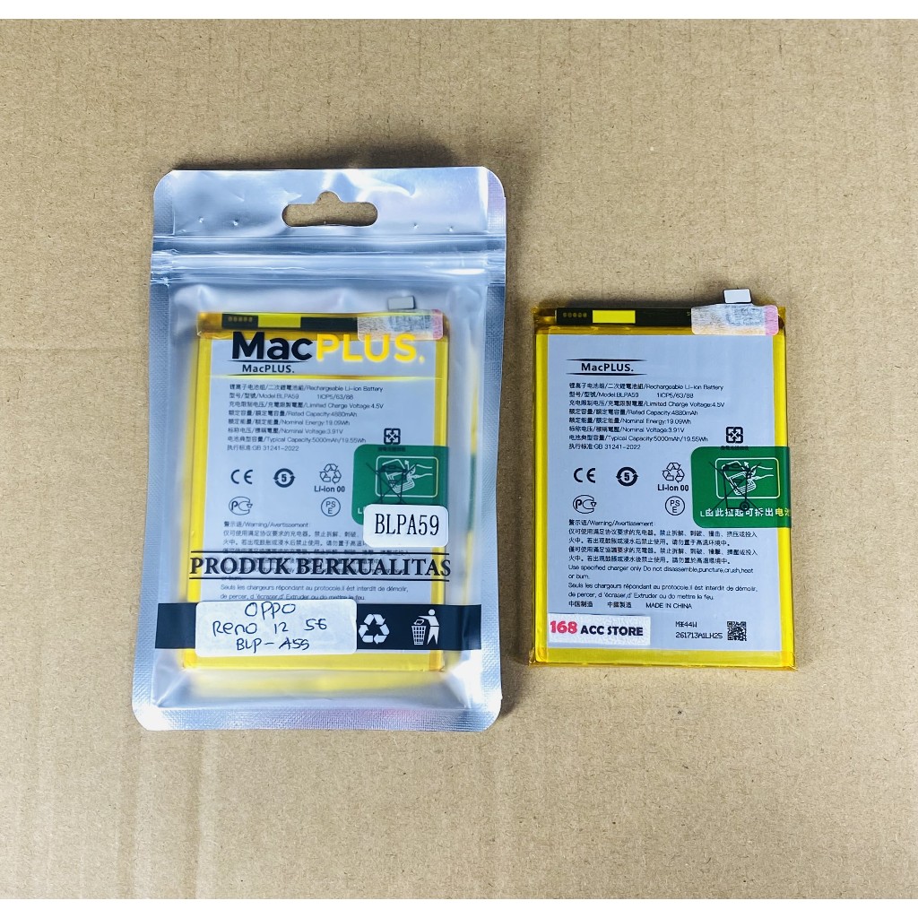 Baterai Oppo Reno 12 5G BLPA59 Battery Batre Oppo Reno 10X Zoom BLP05 Super Quality