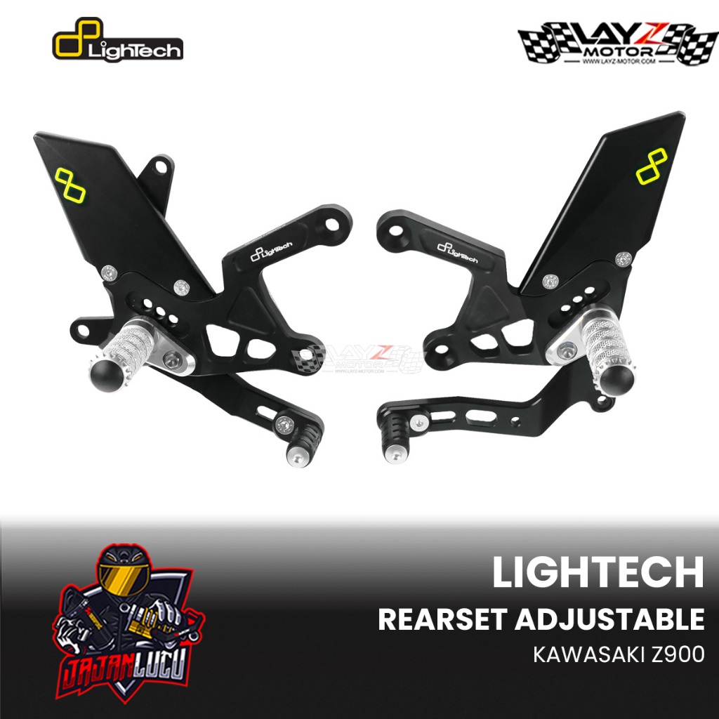 LighTech Adjustable Rearsets - Kawasaki Z900
