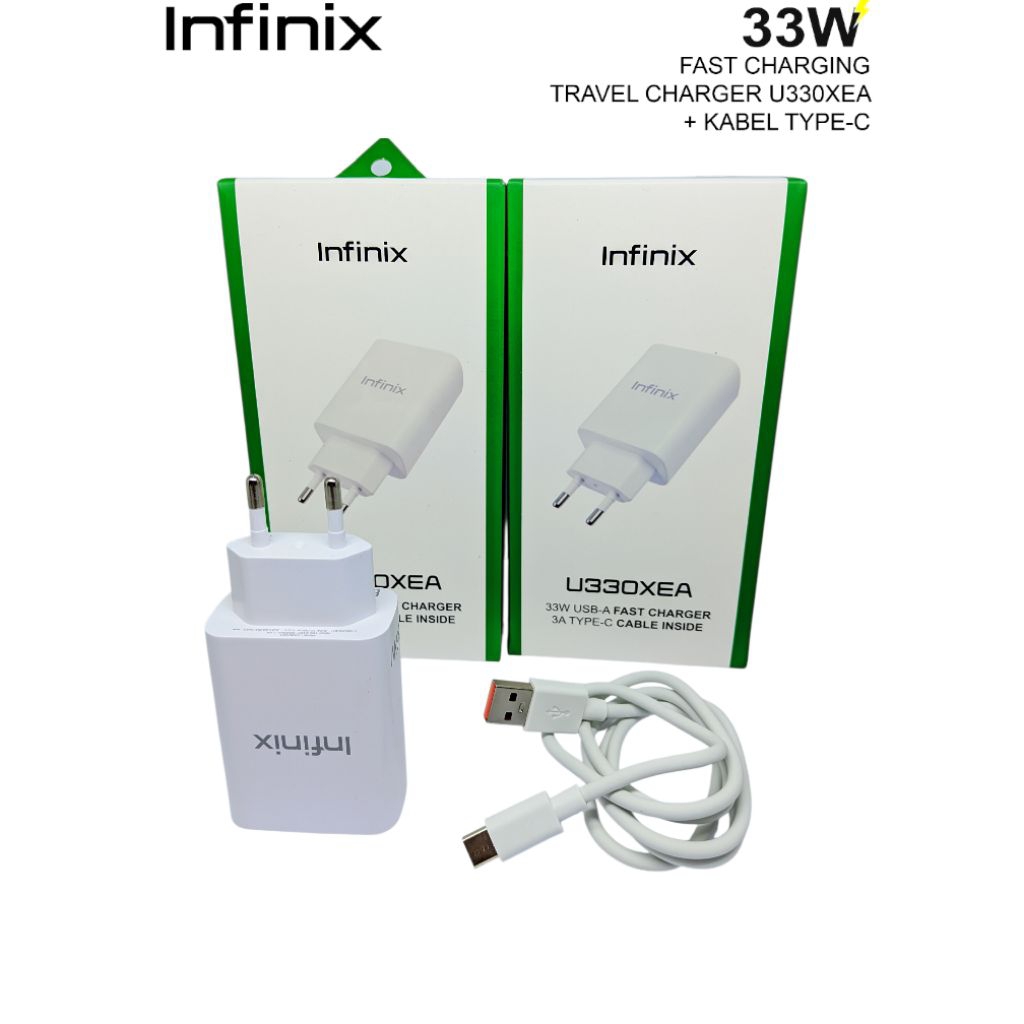 CHARGER CASAN 33WT INFINIX TYPE C HOT 30 / HOT 11 / HOT 40 / HOT 40i / HOT 40 PRO / HOT 11S / HOT 11