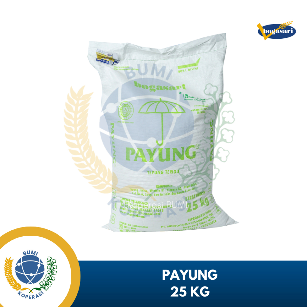 Tepung Terigu Bogasari Payung 25 kg