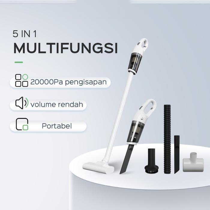 Krisbow - Vacum Cleaner Penyedot Debu 5 In 1Cordless Portable 20000Pa Mini Penyedot Debu
