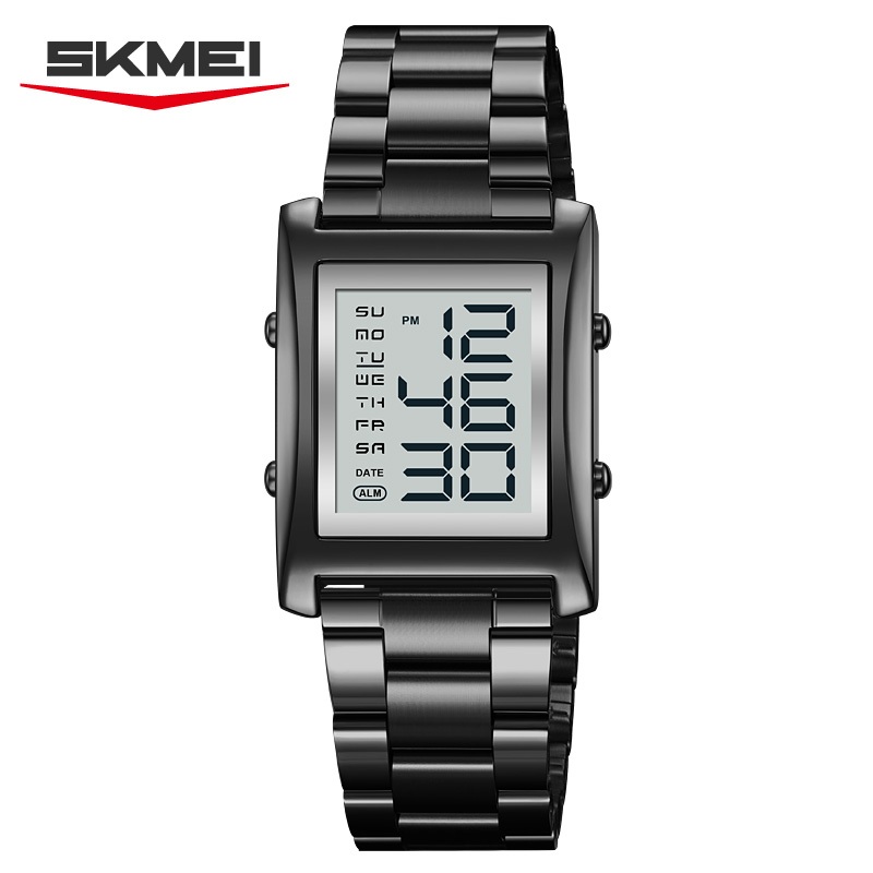 SKMEI 2550 Jam Tangan Pria Digital Ori Stainless Steel Anti Air