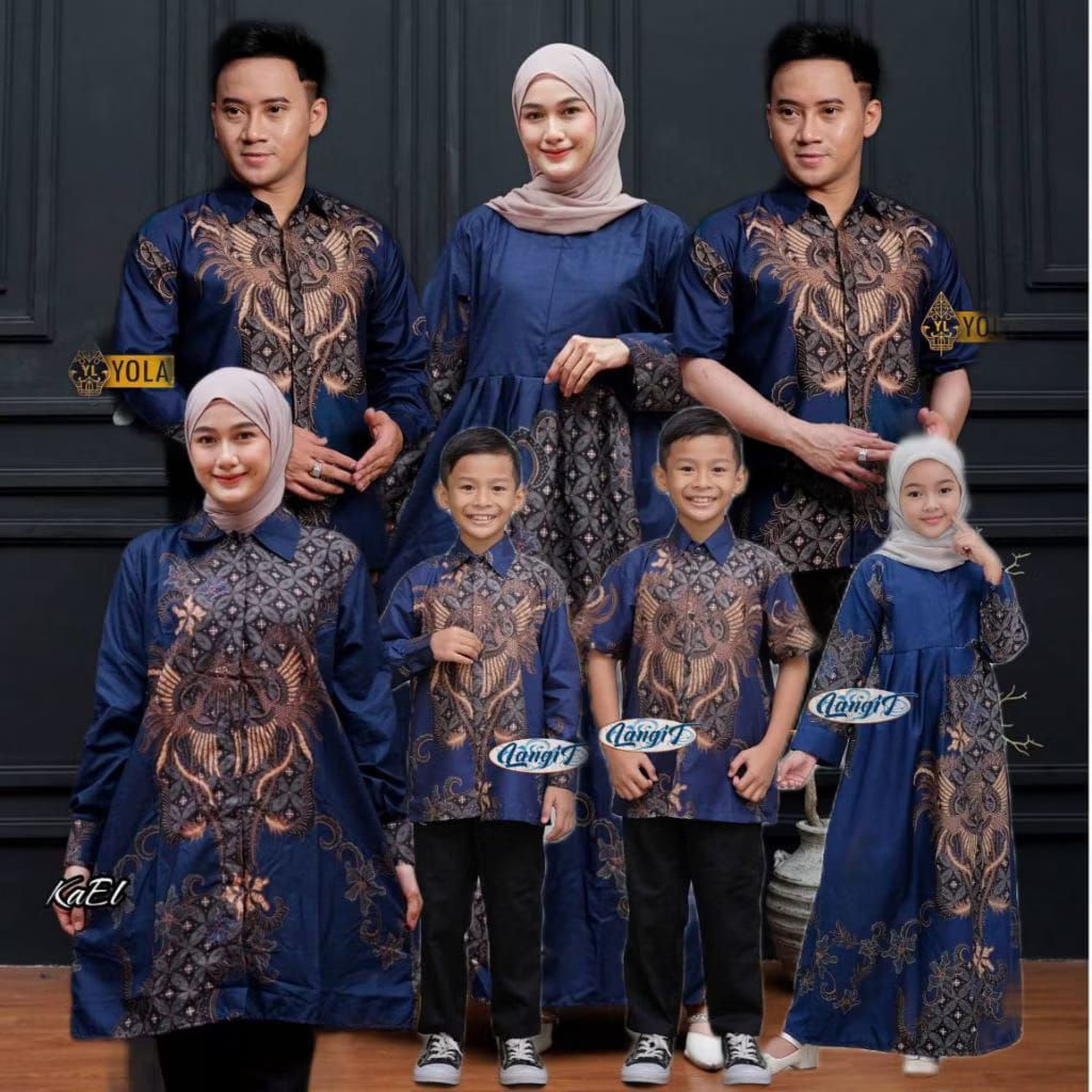 TERBARU || RAHWANA Baju Couple Batik Keluarga Ayah Ibu Anak 2-13 Tahun Katun Tebal Halus || Sarimbit