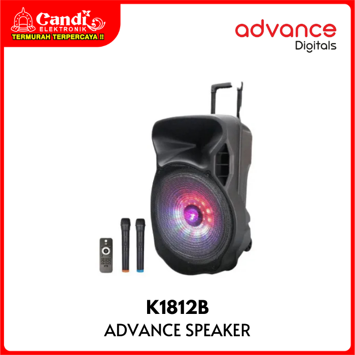 ADVANCE Digital Speaker Portable Bluetooth Woofer & tWEETER 18 Inch K1812B