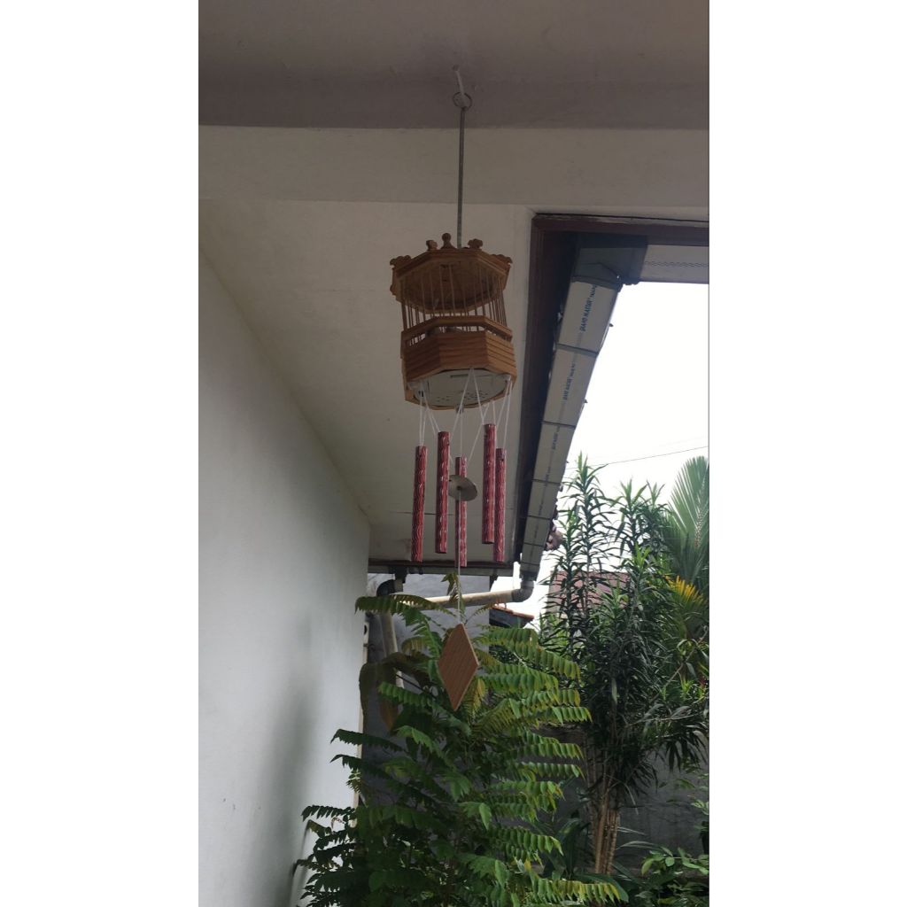 New-Lonceng Angin / Feng Ling Sangkar Burung Bambu
