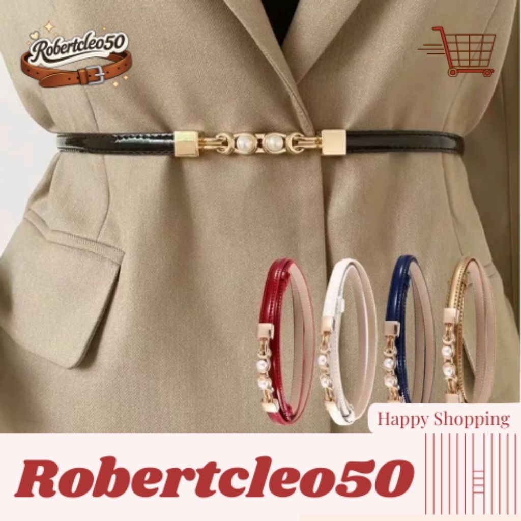 Sabuk Ikat Pinggang Wanita Adjustable Gaya Kekinian Tali Pinggang Baju Dan Celana Fashion Trendy Sab