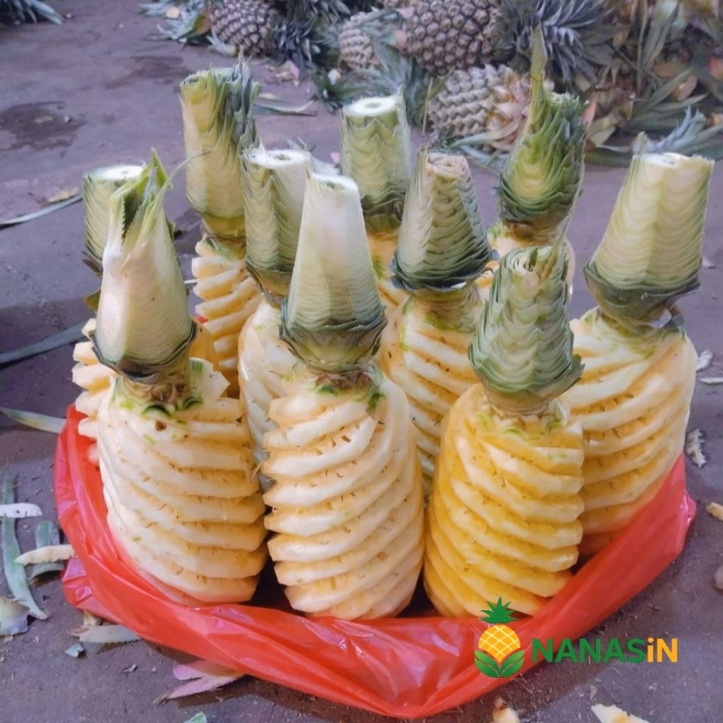 NANAS PALEMBANG SUPER BESAR KUPAS BERSIH FRESH