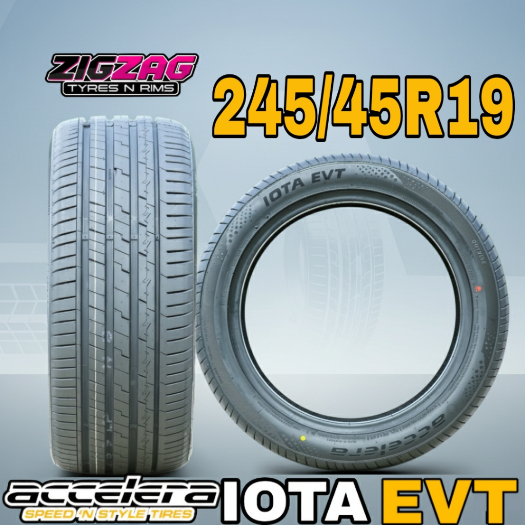 BAN MOBIL RING 19 UKURAN 245 45 R19 ACCELERA IOTA EVT BAN TUBLES 245/45/19