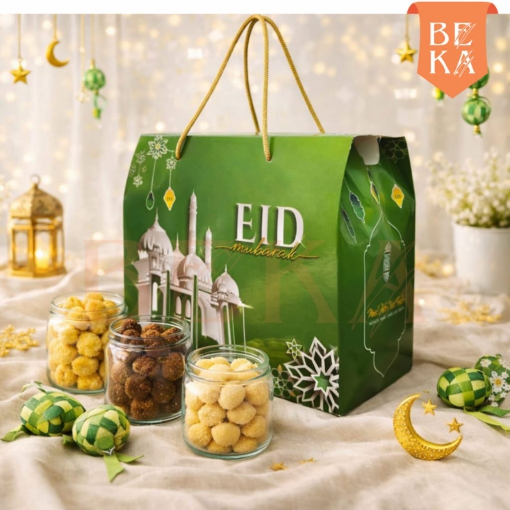 BOX HAMPERS LEBARAN / BOX HAMPERS IDUL FITRI / PAPER BAG LEBARAN IDUL FITRI / GABLE BOX LEBARAN