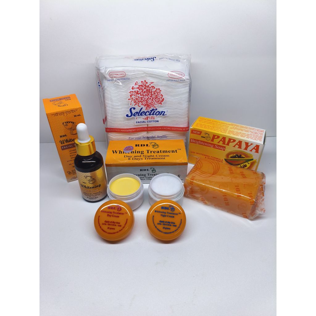 Paket Cream Rdl Whitening 5in1 kapas