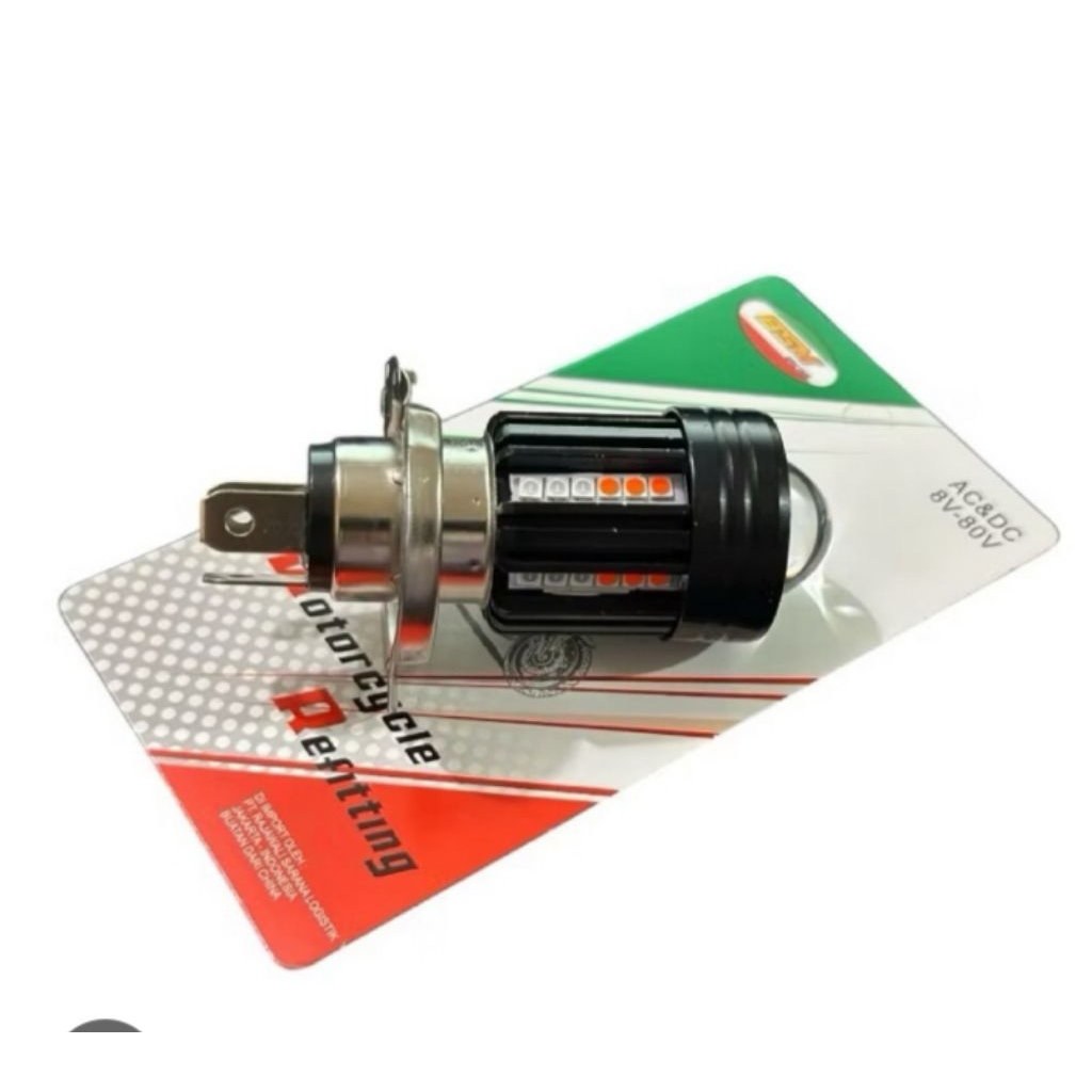 Lampu LED HSI H4 putih kuning /bison /R14/MX king/Verza/cb 150R