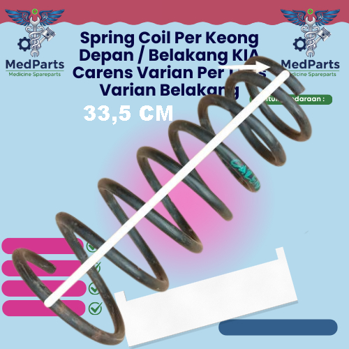 Spring Coil Per Keong Depan / Belakang KIA Carens Varian Per 1 Pcs Copotan Original Garansi