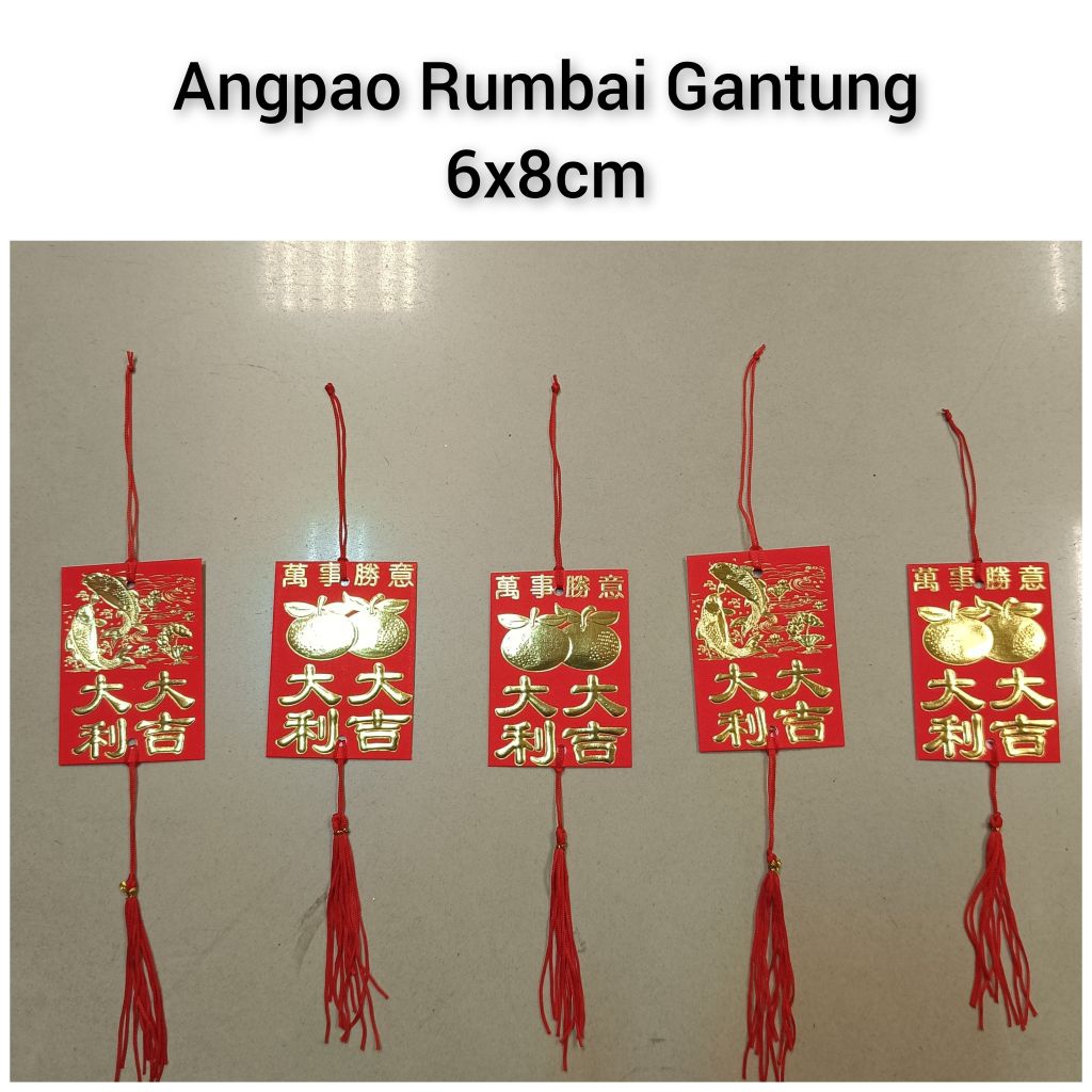 Angpao Tali Gantung/Angpao Rumbai/Hiasan Imlek/Dekorasi Imlek/hiasan pohon imlek