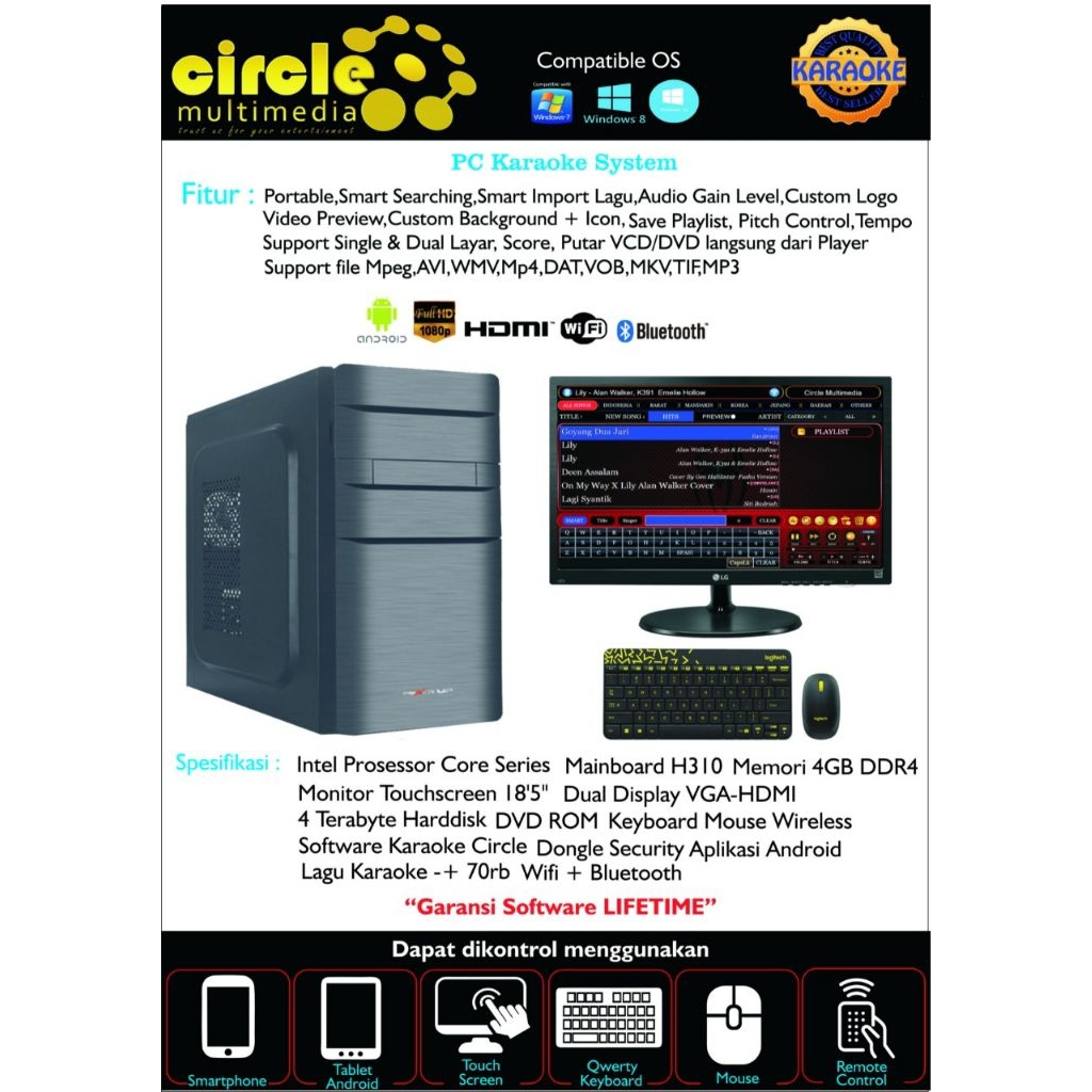 Paket PC Multimedia Grafis Game Karaoke