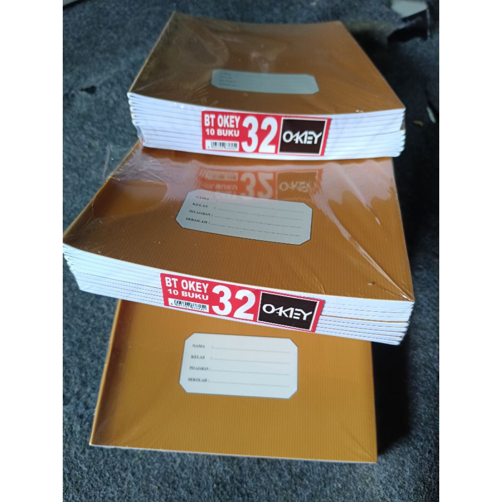 Buku Tulis Anak Sekolah Okey ukuran besar Boxy 1Pak isi 10pcs