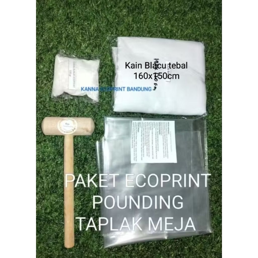 Paket Ecoprint Pounding Taplak Meja Besar