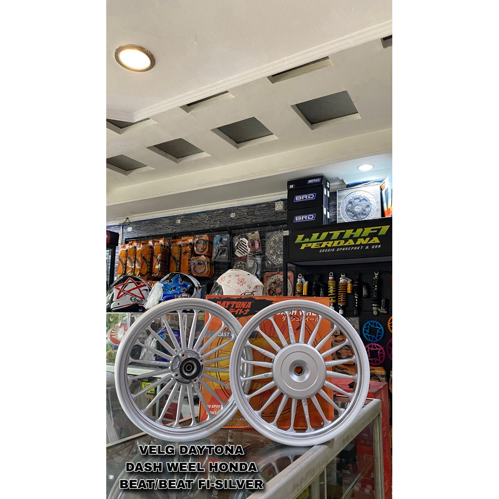 VELG DAYTONA DASH WEEL HONDA BEAT/BEAT FI SILVER